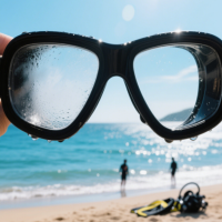 Anti-fog sticker for diving gogglesimage